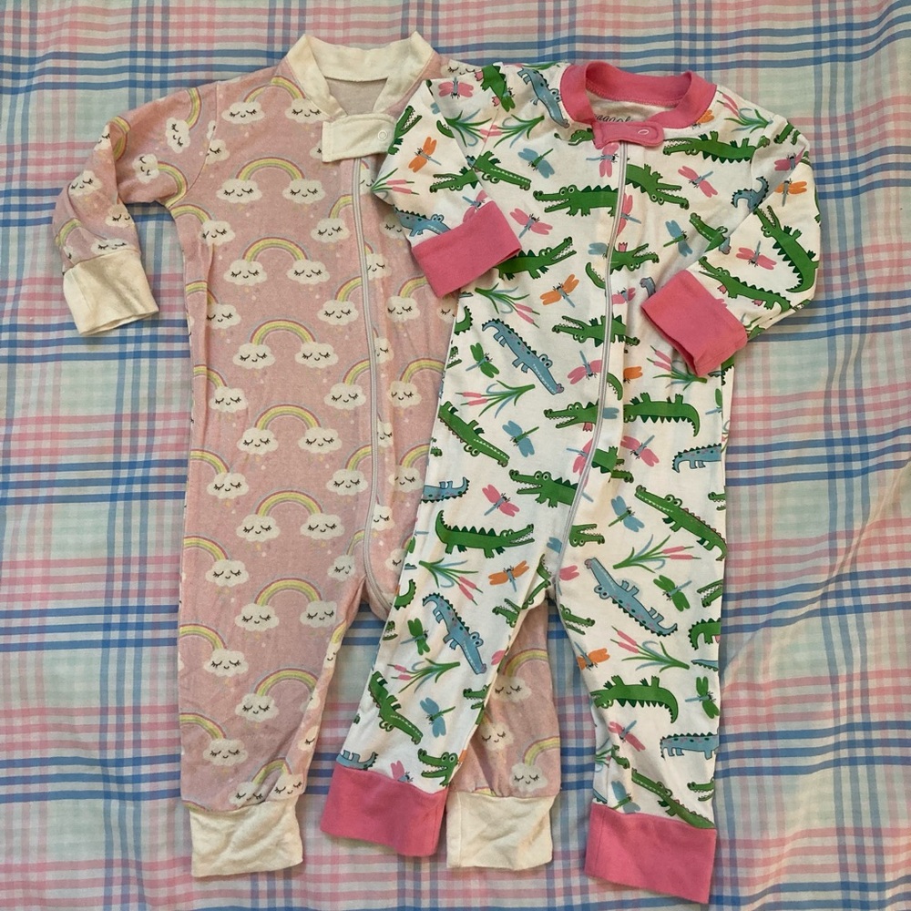 Two Pairs Magnolia Baby Pajamas 18 Months